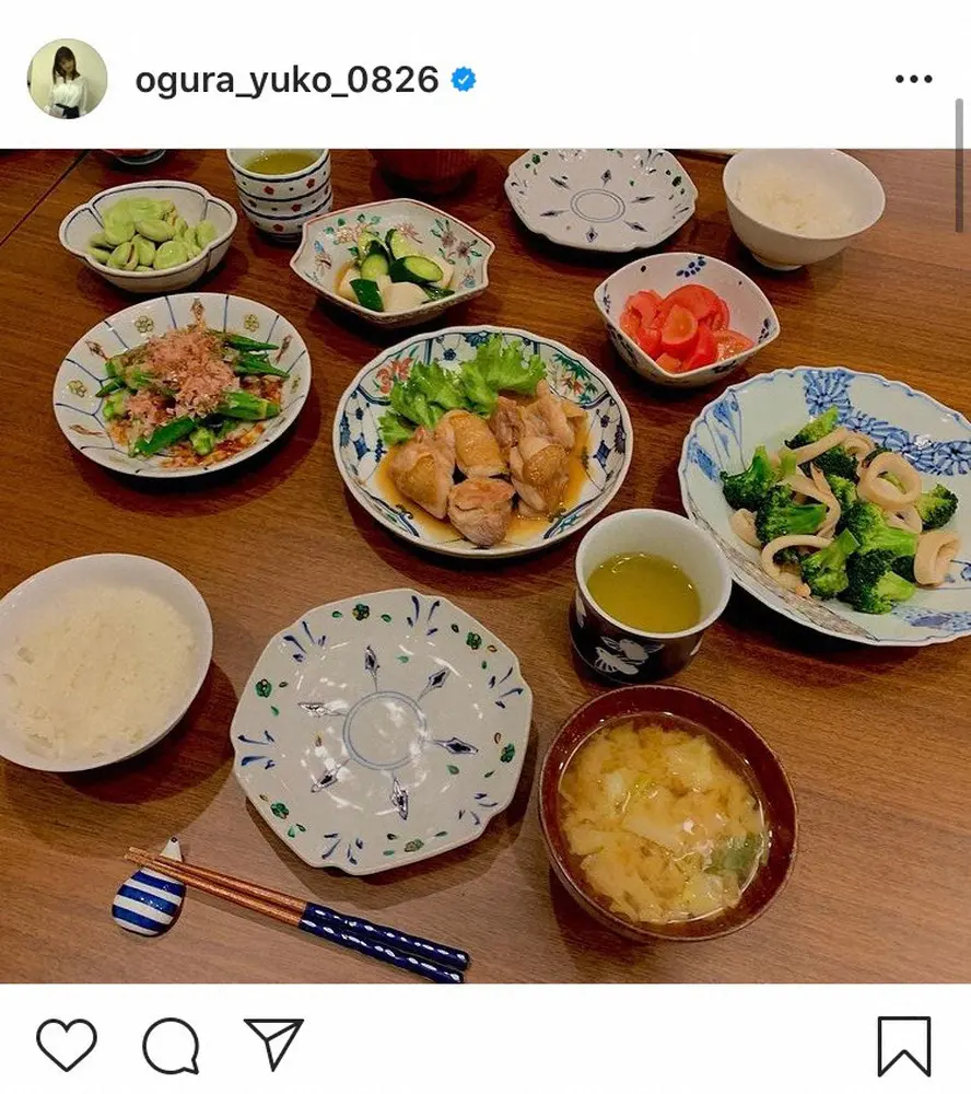 【画像・写真】小倉優子　“お家ごはん”をレシピ付きで披露　フォロワーから「参考にします!」「美味しそうです」の声