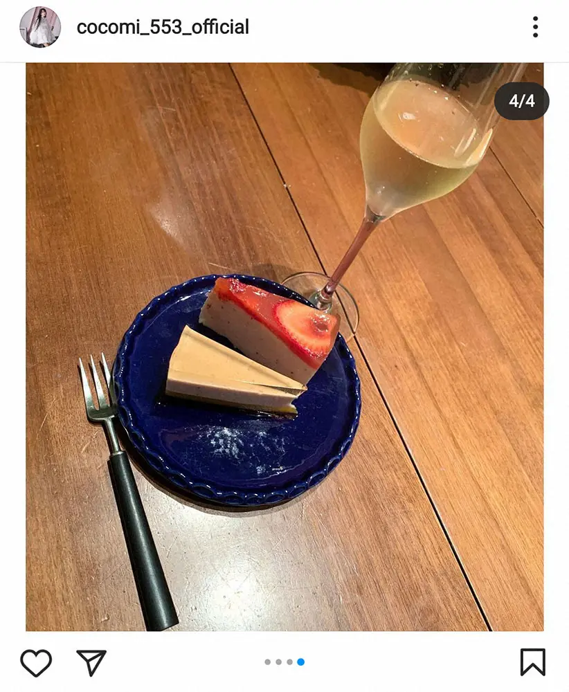 【画像・写真】Cocomi 20歳になり「がん！ばり！ます！」お祝いにシャンパン一口「大人の味ですね、、、」