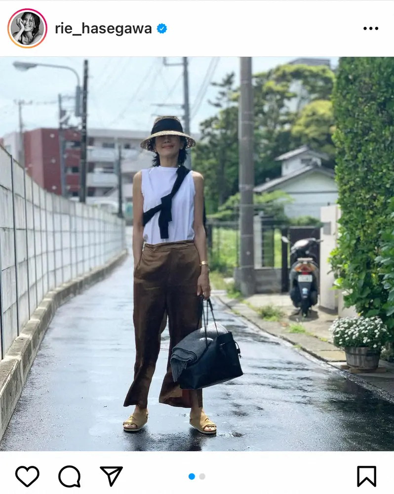長谷川理恵公式インスタグラム Rie Hasegawa より スポニチ Sponichi Annex 芸能