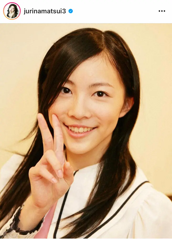 【画像・写真】松井珠理奈「小6の私」　デビュー当時の写真に「完成早っ！」「顔は13年間変わらない」の声