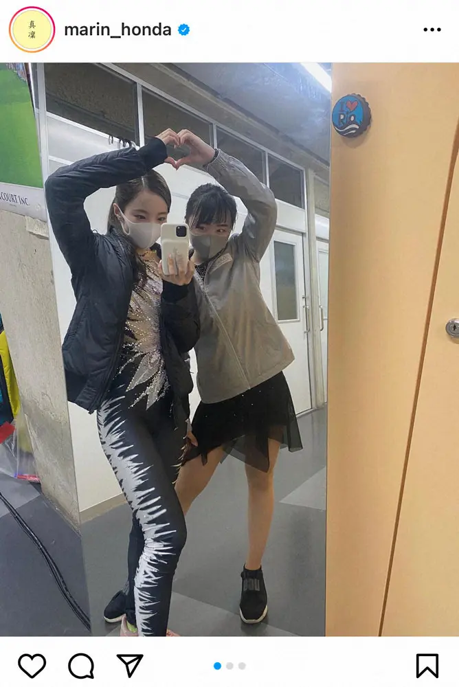 【画像・写真】本田真凜公式インスタグラム（＠marin＿honda）より