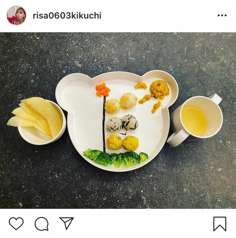 【画像・写真】城島茂の妻・菊池梨沙　愛息への愛情感じる“鯉のぼりおにぎり”「ステキなごはん」「ナイスアイデア」の声