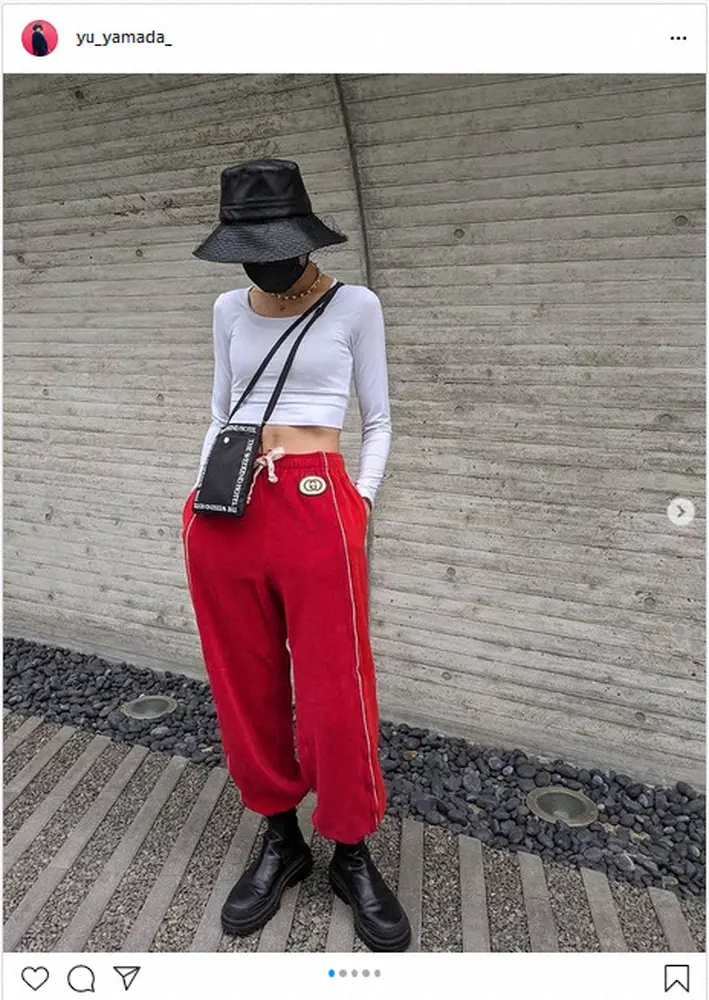 【画像・写真】山田優　「ちょっと夕飯の買い物へ」でもおしゃれすぎる　フォロワー「かっこええ！」