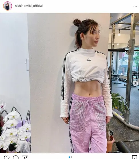 【画像・写真】西野未姫　引き締まった美腹筋と現在の体重を公開「すごい綺麗」「スタイルめっちゃいい」という声