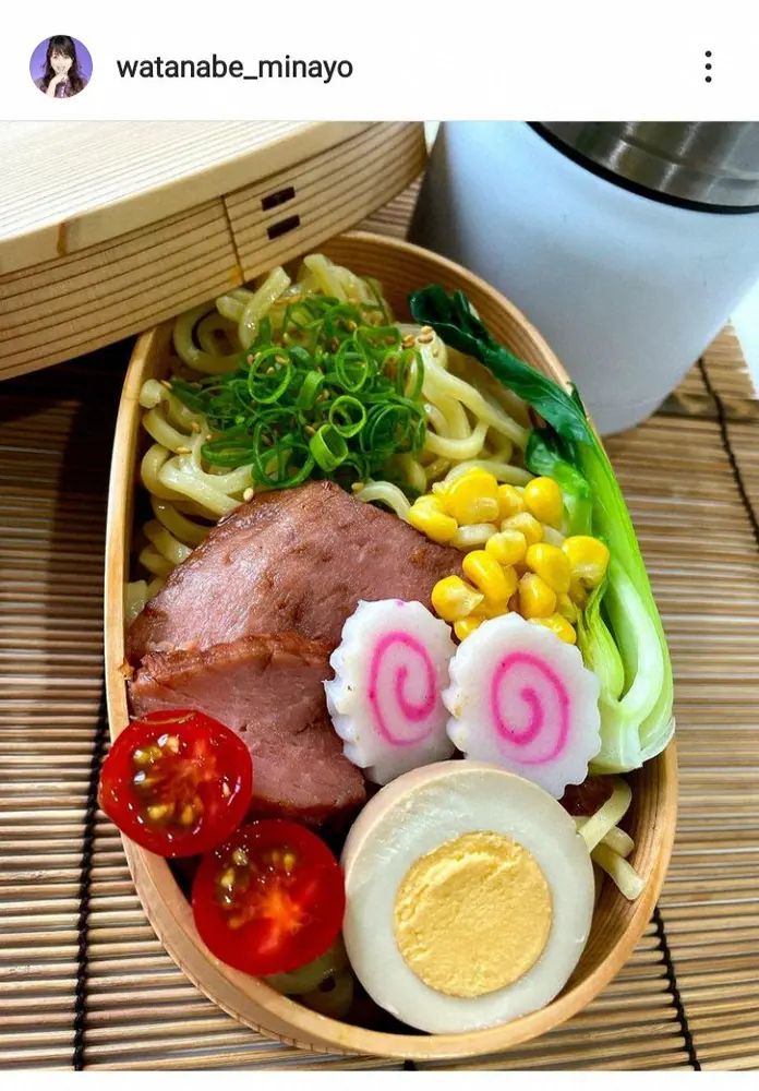 【画像・写真】渡辺美奈代　次男用のつけ麺弁当を披露　「ナイスアイデアな愛情弁当で尊敬」「クオリティ高すぎる」