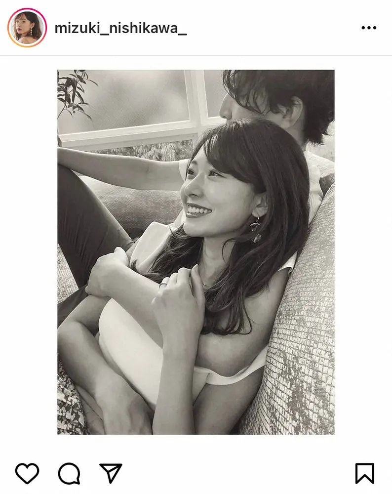 【画像・写真】西川瑞希　3月に結婚していた「私にとってとてもおおきくて大切な存在です」