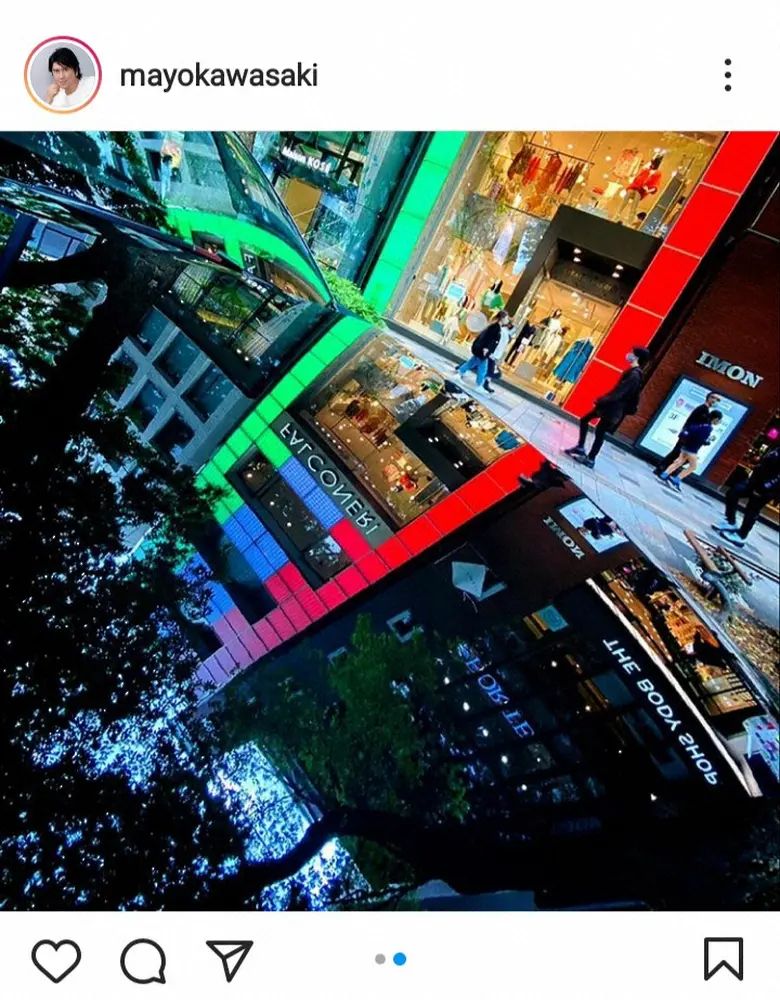 【画像・写真】川崎麻世　愛車CX-8での美しい表参道ボンネットリフレクションに反響　「素敵」「キレイで良いですね」