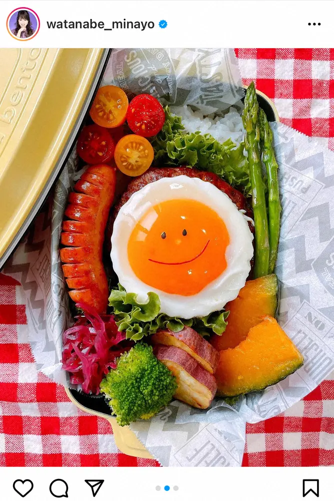 【画像・写真】渡辺美奈代　趣向凝らした次男用弁当　今度はロコモコ風　ファン絶賛「笑顔になれる元気パワーも出る」