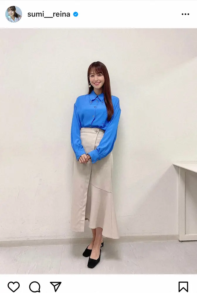 【画像・写真】鷲見玲奈アナ　爽やかコーデでインスタ再開　「おかえりなさい」「笑顔が1番素敵」の声