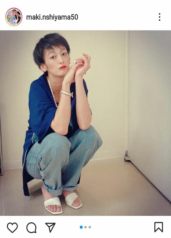 西山茉希公式インスタグラム Maki Nshiyama50 より スポニチ Sponichi Annex 芸能