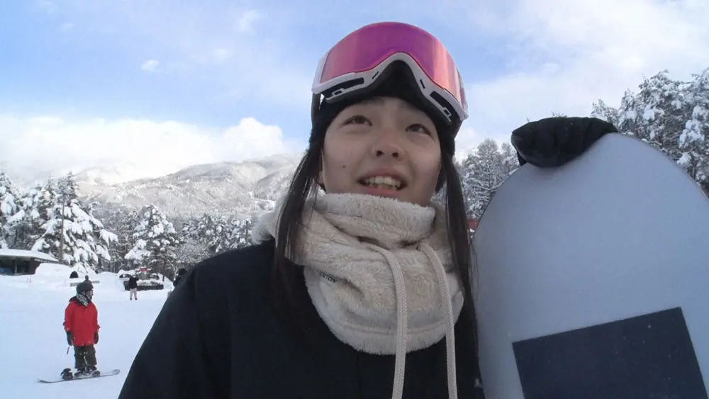 スノーボードで東京オリンピック金メダルを目指す森井姫明麗（C）TBS