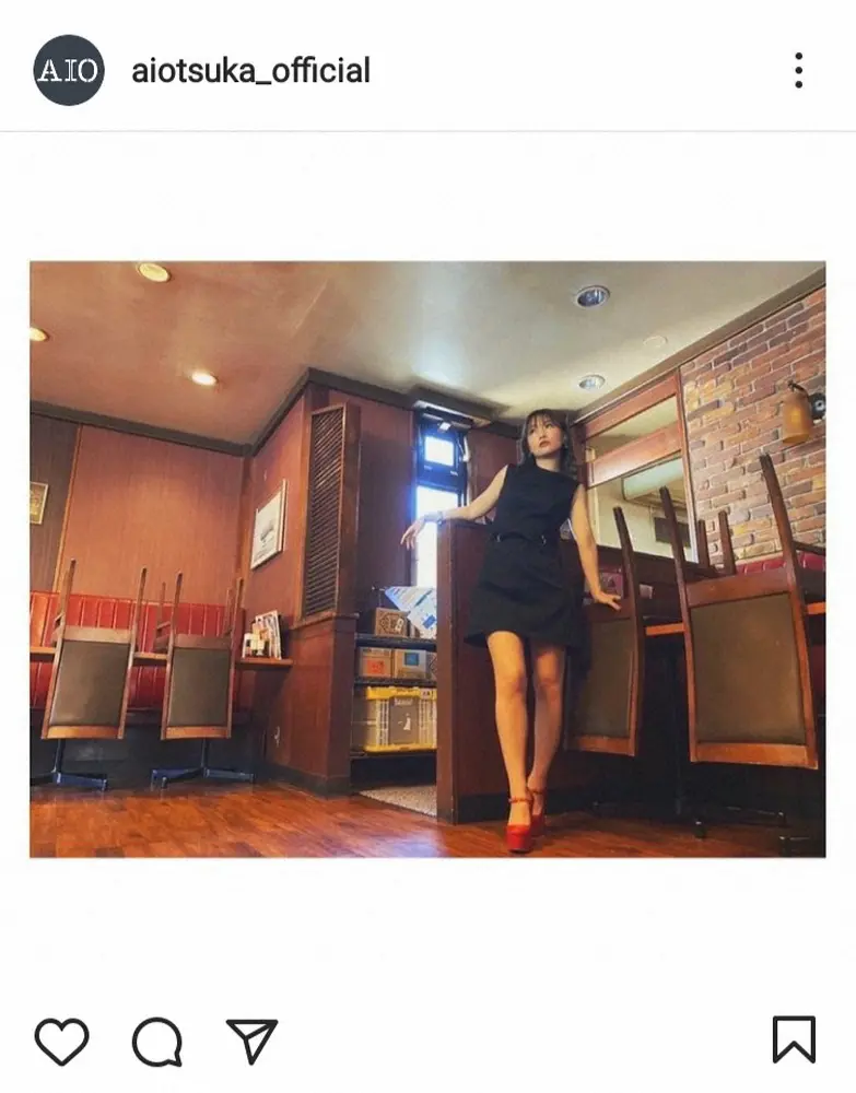 【画像・写真】大塚愛　ノースリーブミニワンピ＆パンプスで美脚披露に「足キレー」「艶脚」「ドキドキしてます」の声