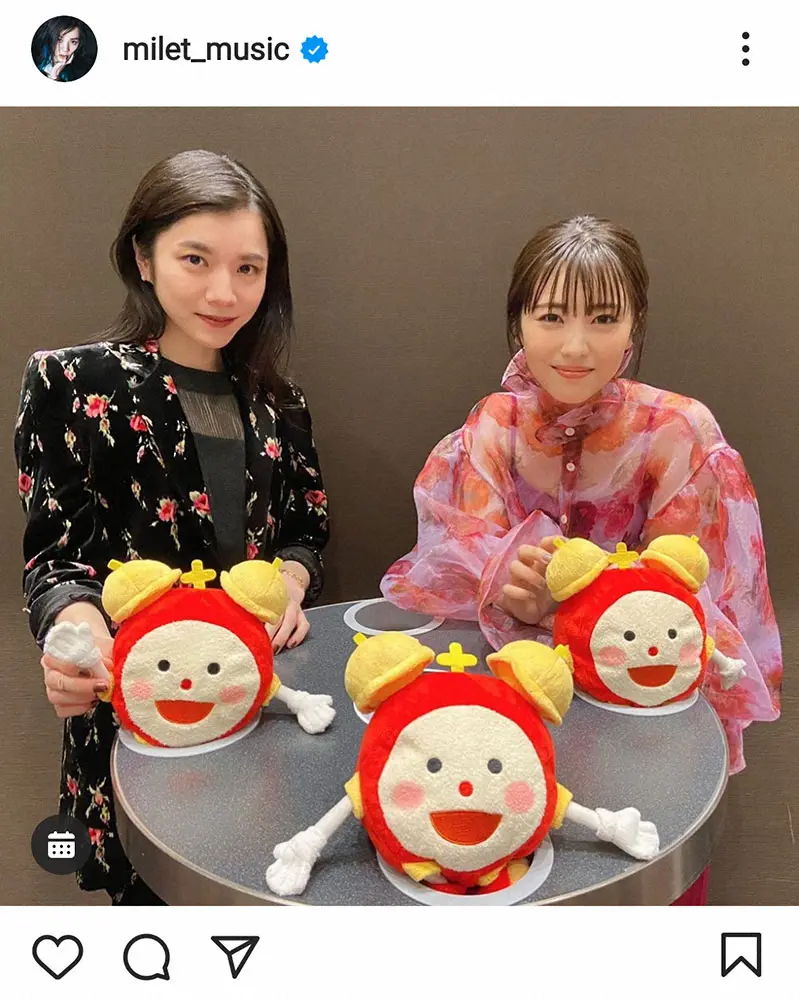 【画像・写真】浜辺美波が「あまりに美しくて、つい…」　milet、珍質問のワケ告白　ファンは歓喜「尊いショット」