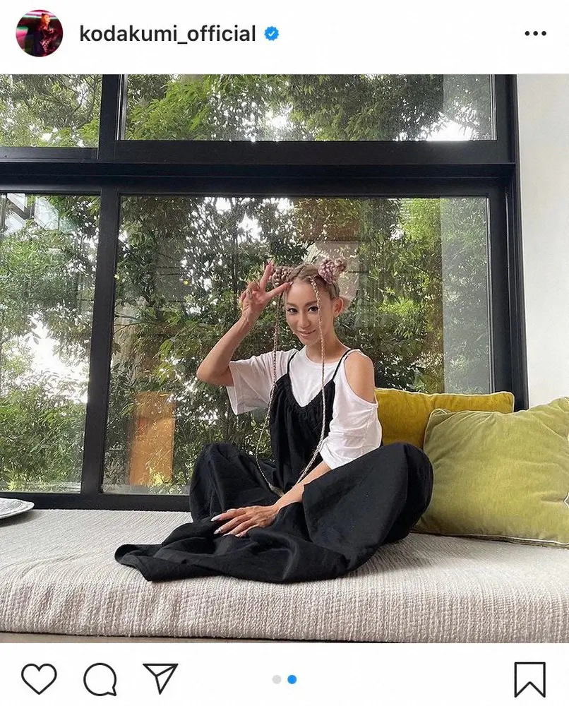 【画像・写真】倖田來未「写真撮っちゃった」私服のワンピース姿に「着こなし方が全てお洒落」「私服も素敵」の声