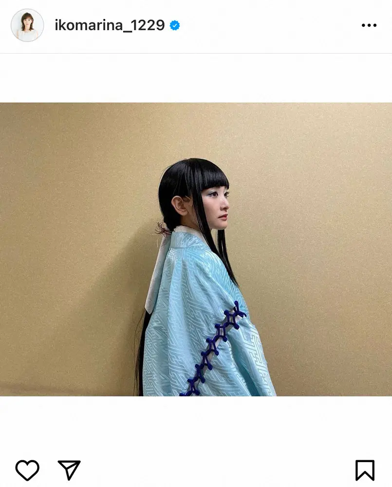 【画像・写真】生駒里奈、前髪ぱっつんヘアの巫女姿に「また新しい自分に千重子さんが導いて下さいました」