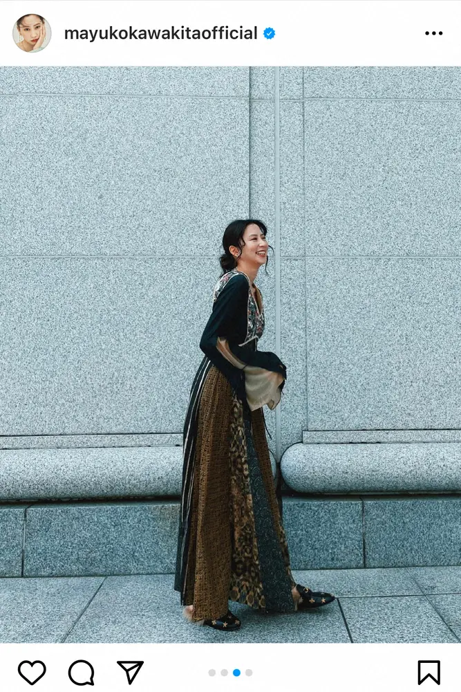 【画像・写真】河北麻友子　まるでアナ雪エルサ？　背中ぱっくりドレス姿披露　桐谷美玲も絶賛「可愛い。似合ってる」