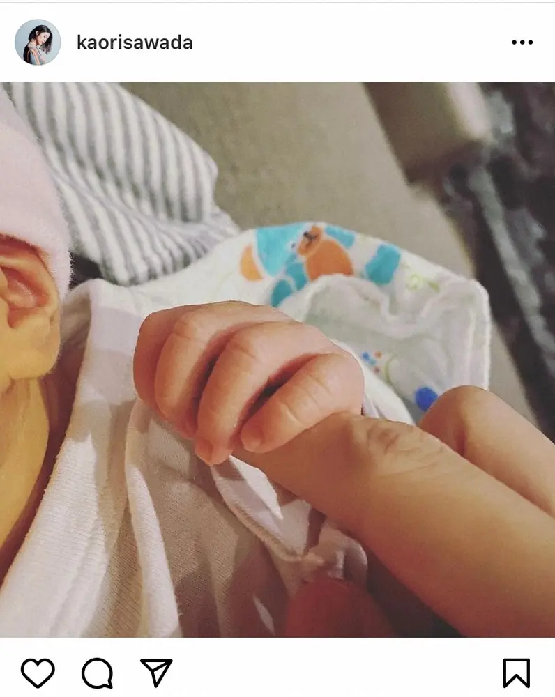 【画像・写真】沢田亜矢子がおばあちゃんに　愛娘・かおりさんが第1子女児出産　「初孫ちゃんに会いに」