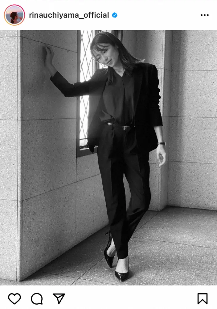 【画像・写真】内山理名　パンツスタイルの“大人コーデ”披露　「スタイル抜群」「格好良過ぎる」の声