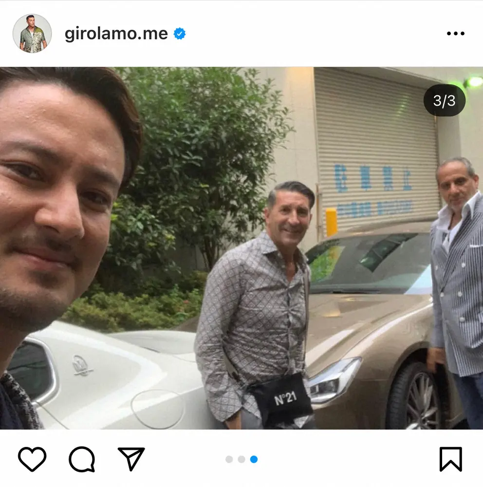 ジローラモ公式インスタグラム Girolamo Me より スポニチ Sponichi Annex 芸能