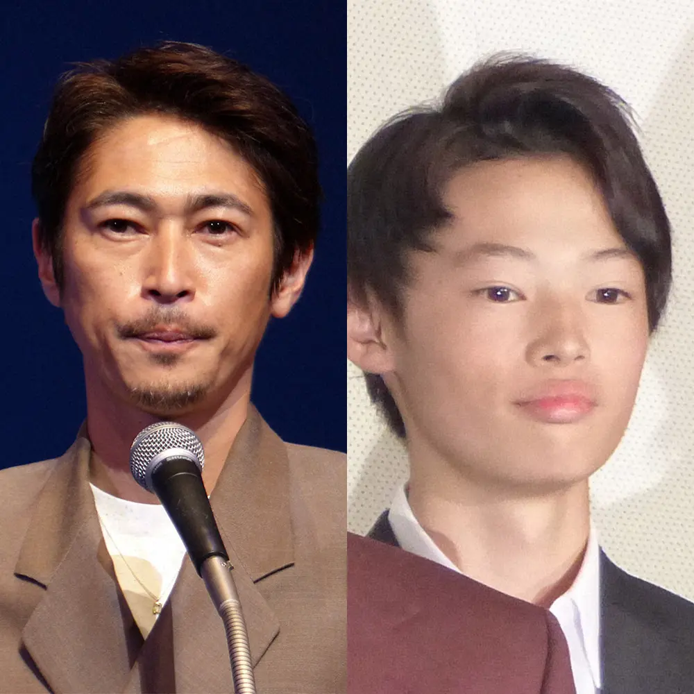 【画像・写真】窪塚洋介　オシャレ自転車＆アロハで長男・愛流の3者面談　2ショットに「かっけえ！」「素敵親子」の声