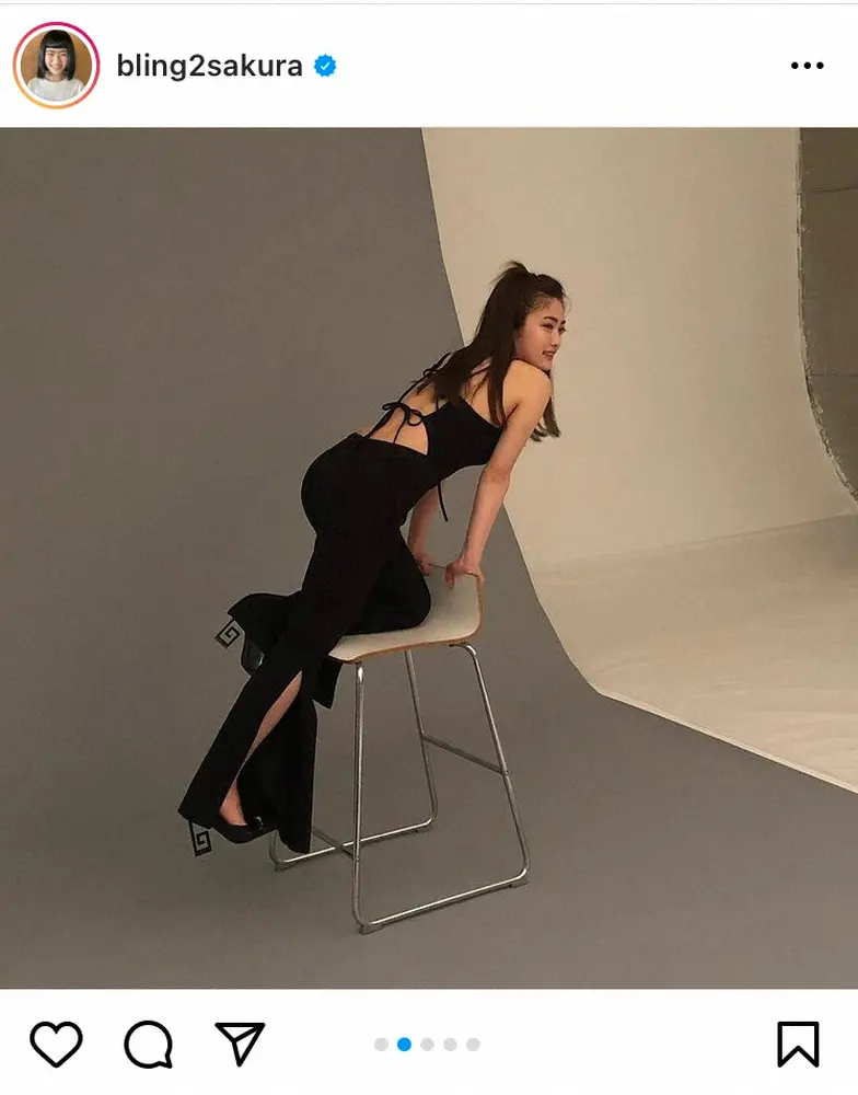 【画像・写真】井上咲楽　ノースリ&背中見せセクシーショット公開　フォロワー「セクシーでかっこいい！」