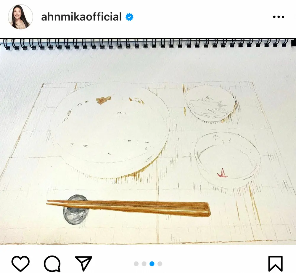 【画像・写真】アンミカ　水彩画で描いたそうめんにネット驚がく「写真かと」「凄い才能」の声