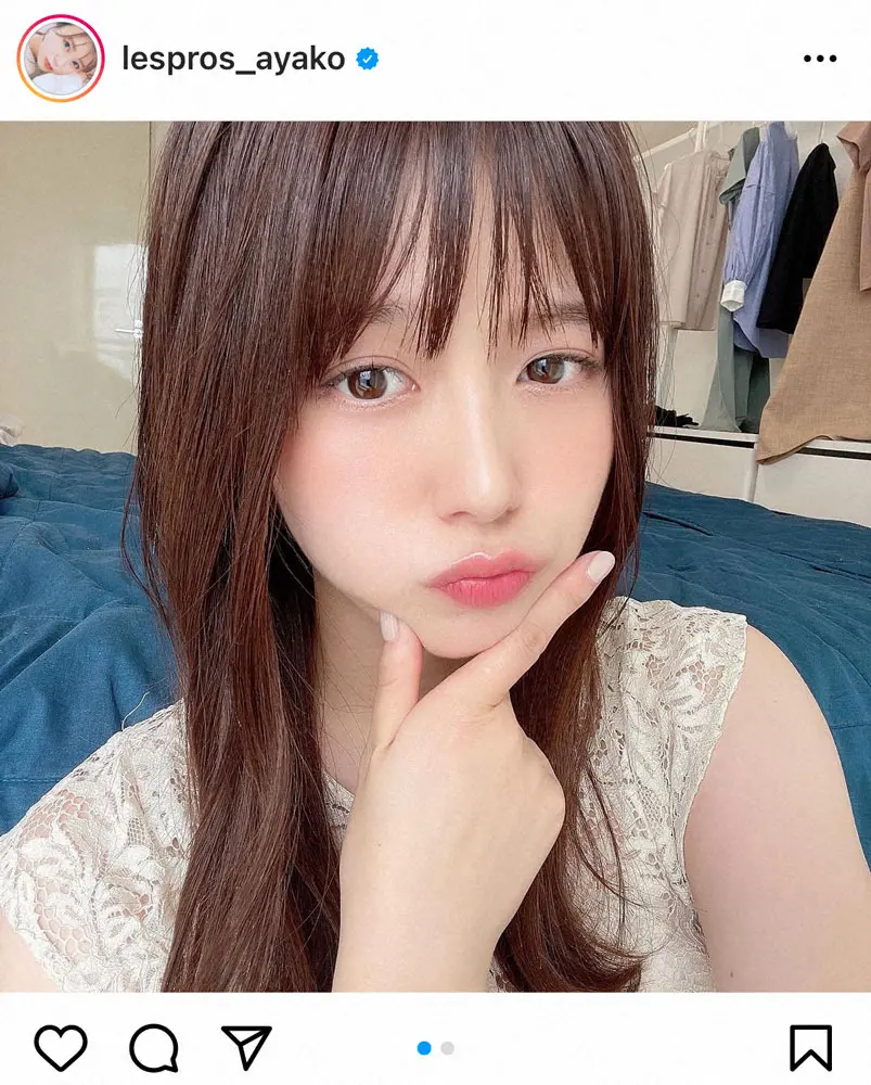 【画像・写真】井口綾子　薄めメイクで髪下ろした雰囲気が変わった自撮りに「女神」「別人に見える」「系統変えた?」の声