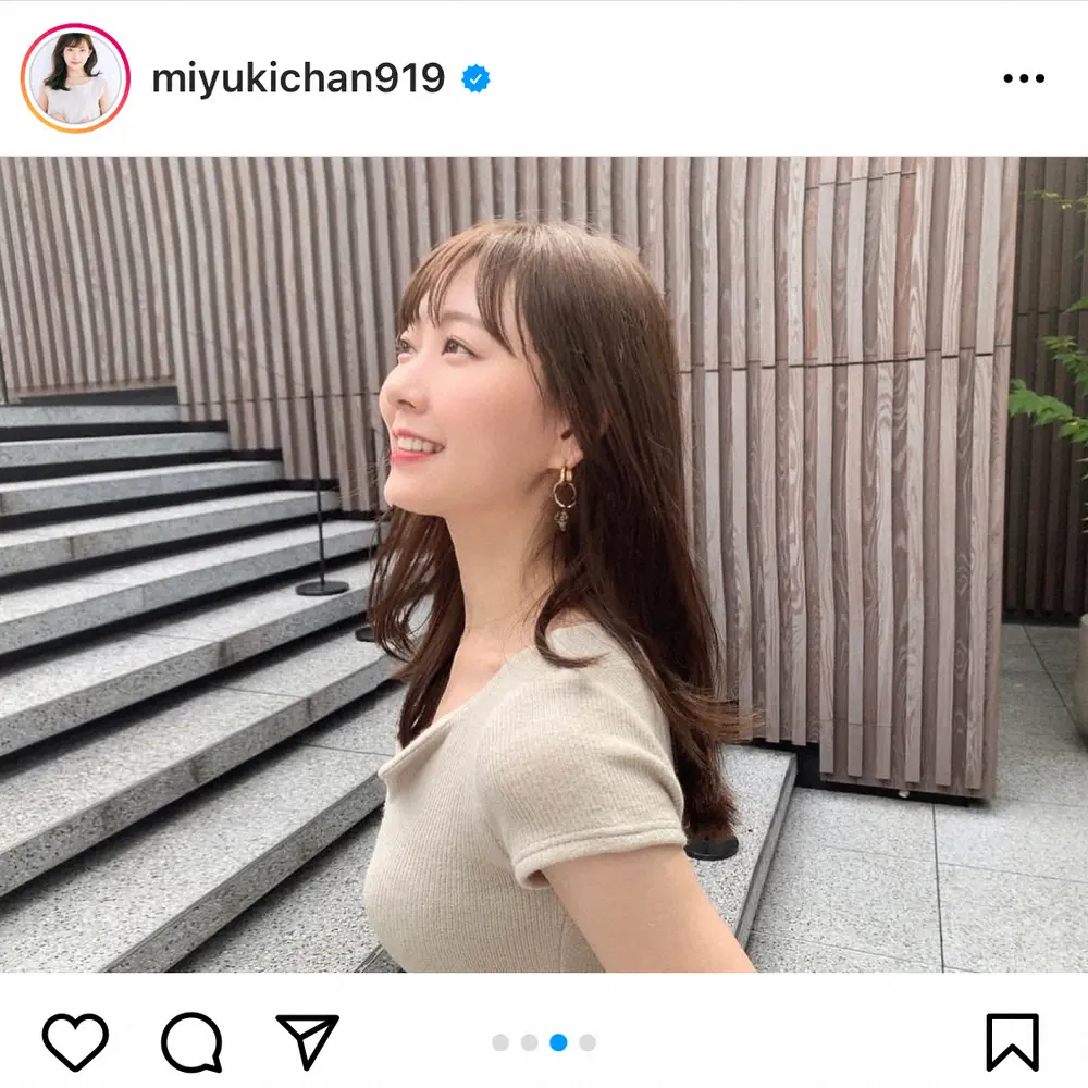 【画像・写真】渡辺美優紀　ボディーラインくっきりワンピで大人コーデ披露　「見惚れます」「色っぽい」の声