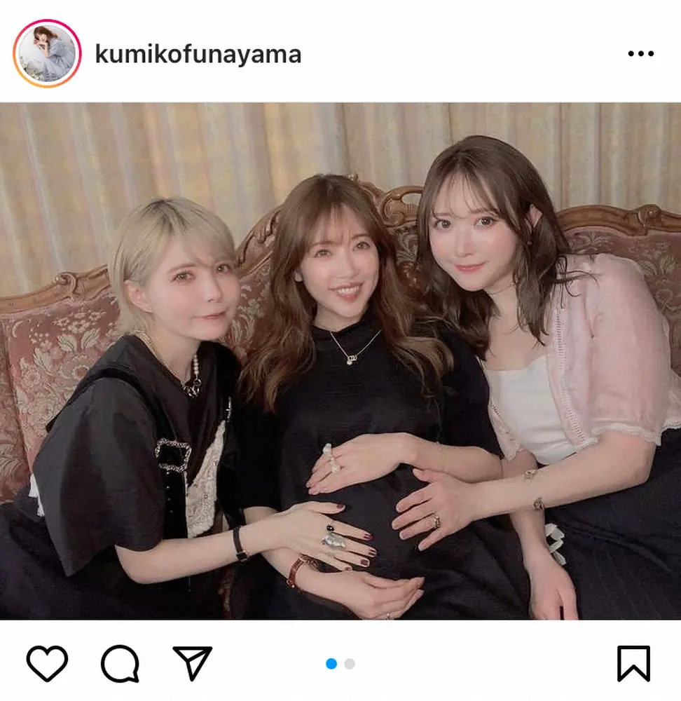 【画像・写真】くみっきー　益若つばさ＆菅野結以の手で安産祈願　神モデルのそろい踏みにファン歓喜「最高のメンツ」