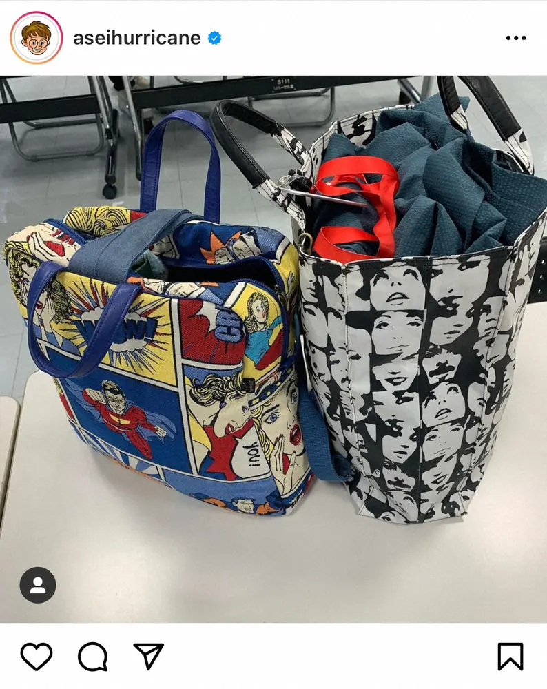 【画像・写真】ミキ亜生　「目チカチカ」おいでやす小田のド派手私物カバン公開　「センスいい」「オシャレ」の声