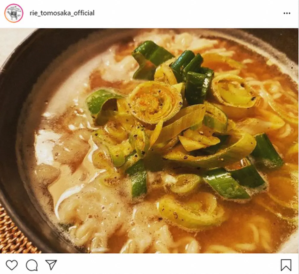 【画像・写真】ともさかりえ　息子が作ってくれた味噌ラーメン「心にしみる美味しさ」　フォロワーから「感動」の声