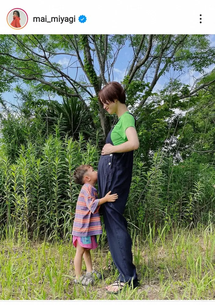 【画像・写真】モデルの宮城舞　第2子妊娠を公表「この度、息子っちがお兄ちゃんになります」