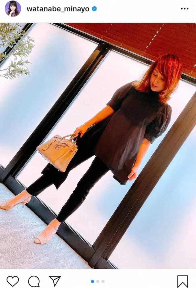【画像・写真】渡辺美奈代　高3次男の“保護者会コーデ”公開「まねしたい」「スタイル抜群」の声