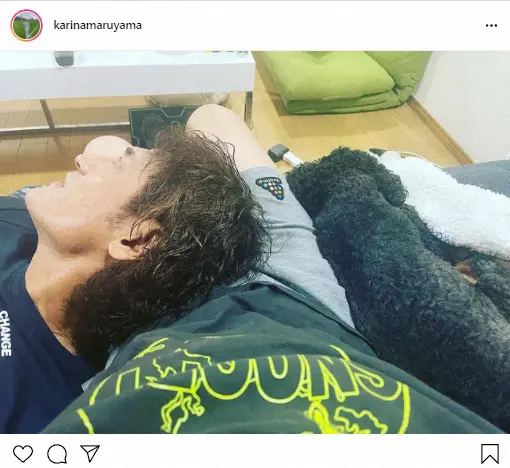 【画像・写真】丸山桂里奈　本並氏を膝枕　七夕の願いごと「本並さんのことばかり」