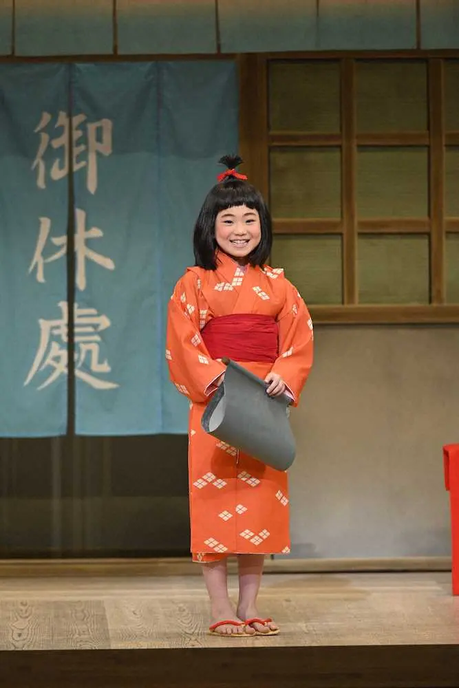 京都南座で行われた松竹新喜劇で舞台デビューした毎田暖乃