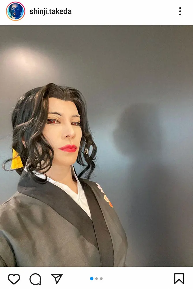 【画像・写真】武田真治　3時間かけて鬼舞辻無惨のコスプレも…「秒でバレ」ガックリ