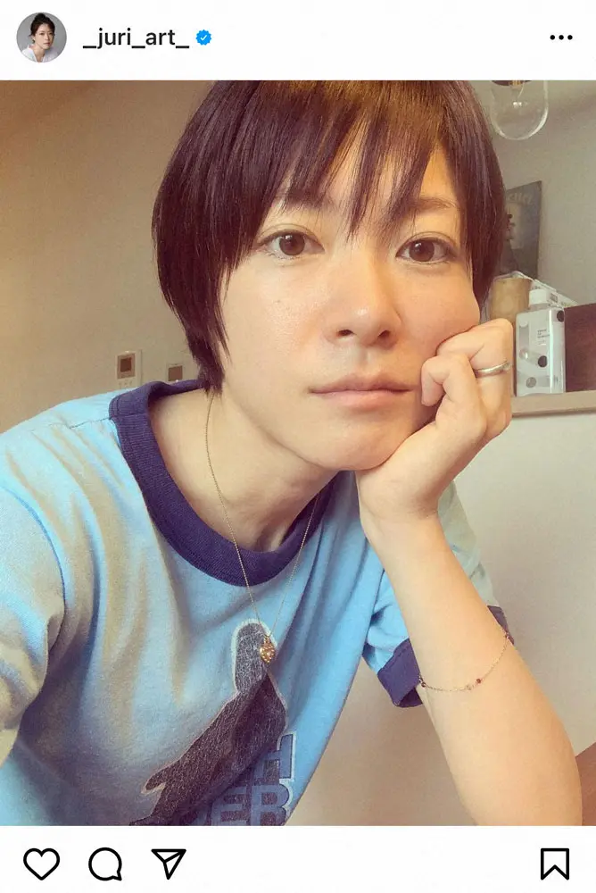 【画像・写真】上野樹里　「髪切って来た」ショートヘア披露も…今年は「目指せロング」宣言