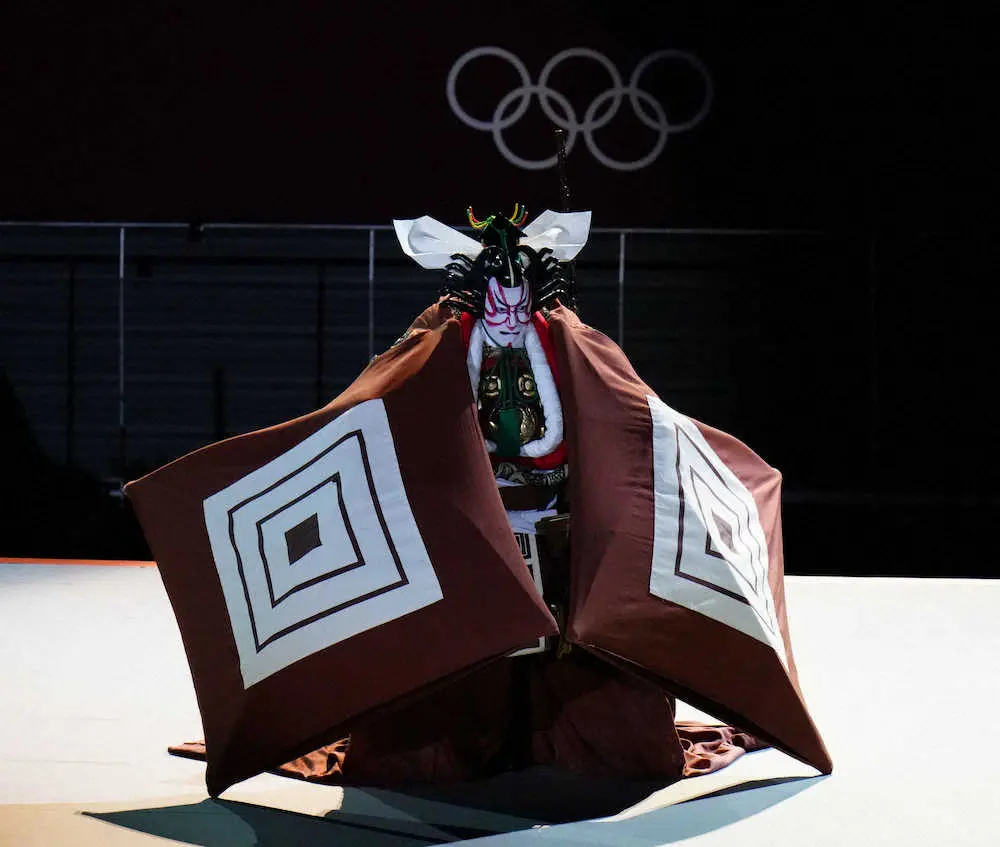 【画像・写真】海老蔵が五輪開会式に登場、ピアニスト・上原ひろみと融合、斬新歌舞伎で盛り上げた