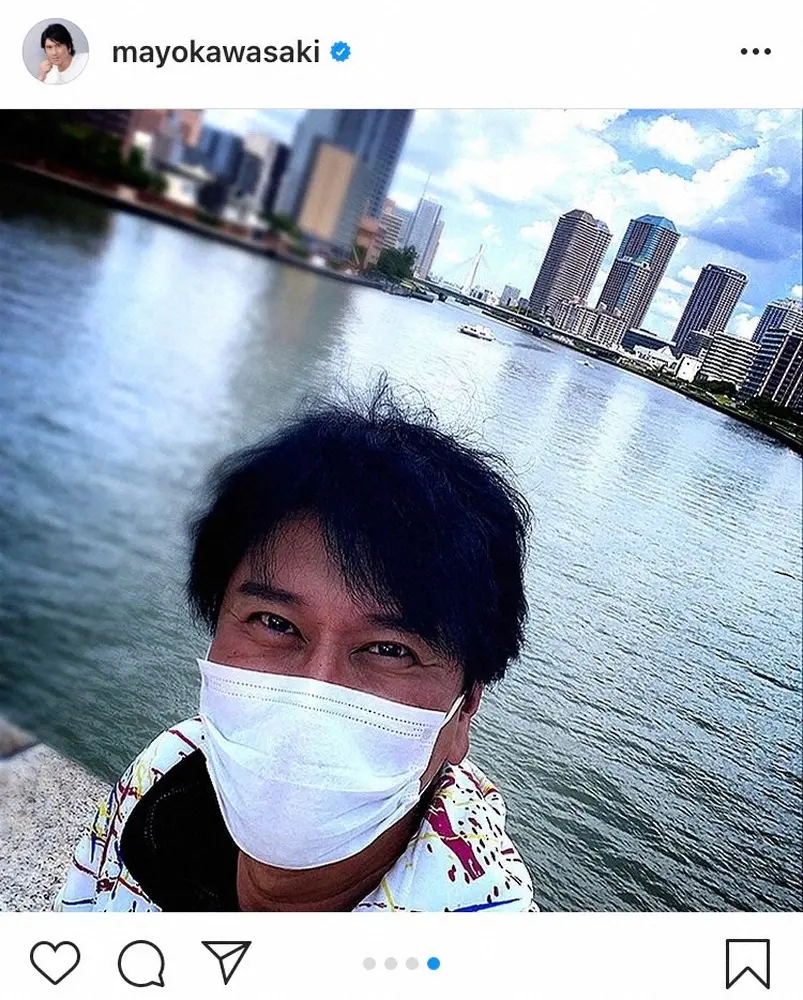 【画像・写真】川崎麻世　「お勧めスポット」ウォーキング中の絶景披露に「外国みたい」「いい眺めですね」の声