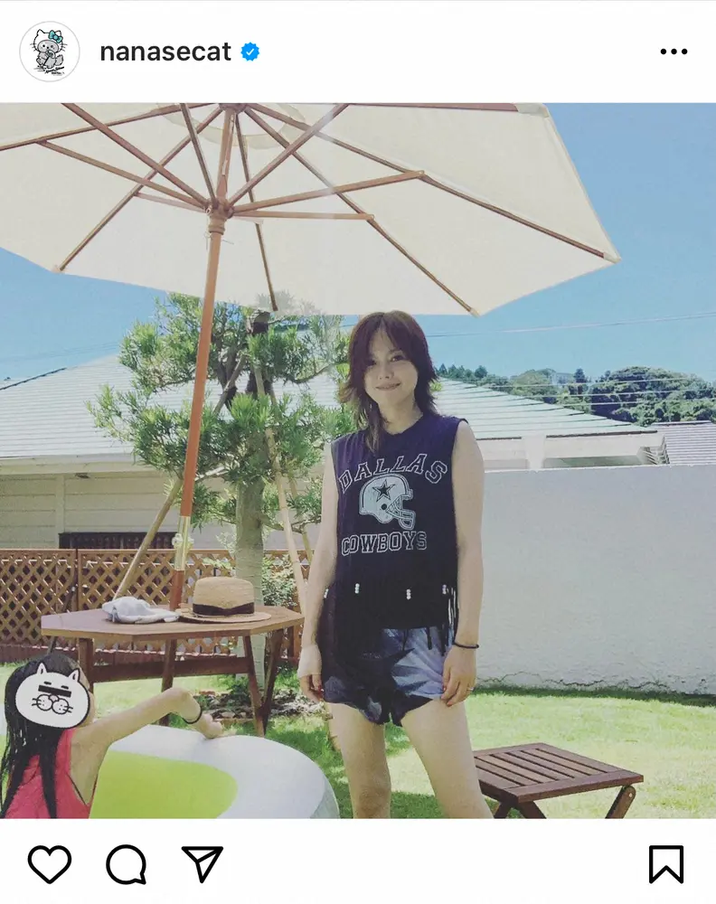 【画像・写真】相川七瀬「まもなく夏休みが終わってしまう」自宅の庭で娘とプール遊び　「お庭大きい」「ゴージャス」の声