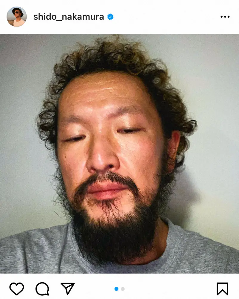 【画像・写真】中村獅童　ヒゲもじゃもじゃからのスッキリしたビフォーアフターに「別人みたい！！」「無い方が良い」の声