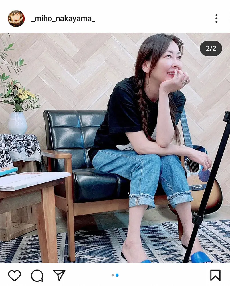 【画像・写真】中山美穂　三つ編みおさげ＆眉以外すっぴん姿に「可愛すぎ」「めちゃくちゃ綺麗」の声