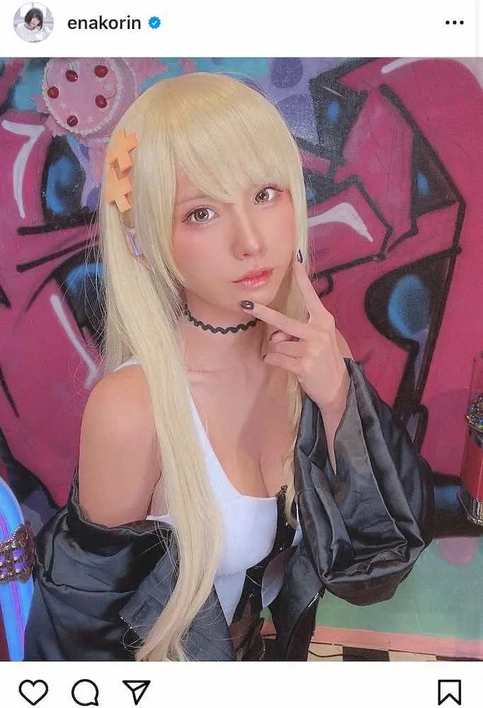 【画像・写真】カッコいい！えなこ　金髪Vtuberコスプレ姿に絶賛の声「ギャルも似合う」「流石」の声