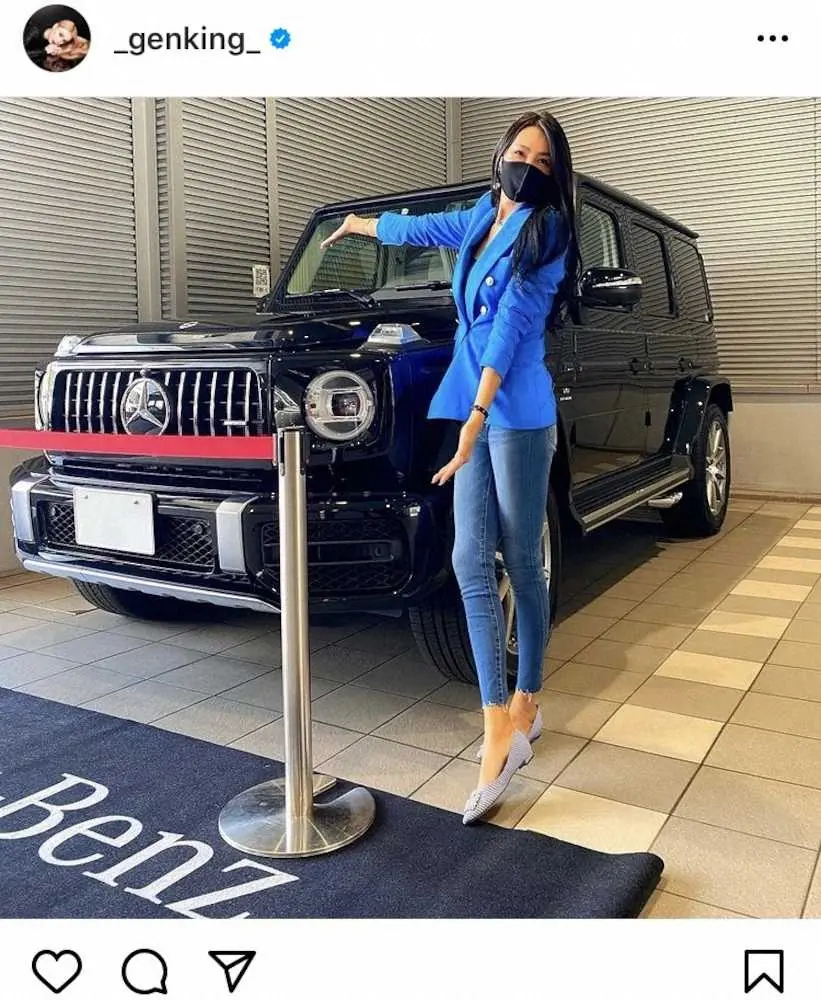 【画像・写真】GENKING　待望のベンツ納車を報告「理想の車ですね」「内装見たい」の声