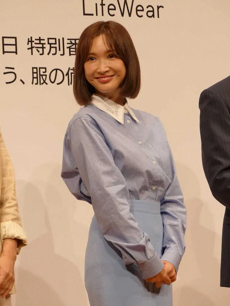 TOKYO　FMとユニクロがタッグを組んだ「防災の日　特別番組」の収録に参加した紗栄子