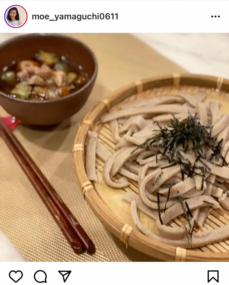 【画像・写真】山口もえ　ステイホームで子供たちとそば打ち「太くてコシがあり食べ応え充分」　ファン「素敵な奥様」