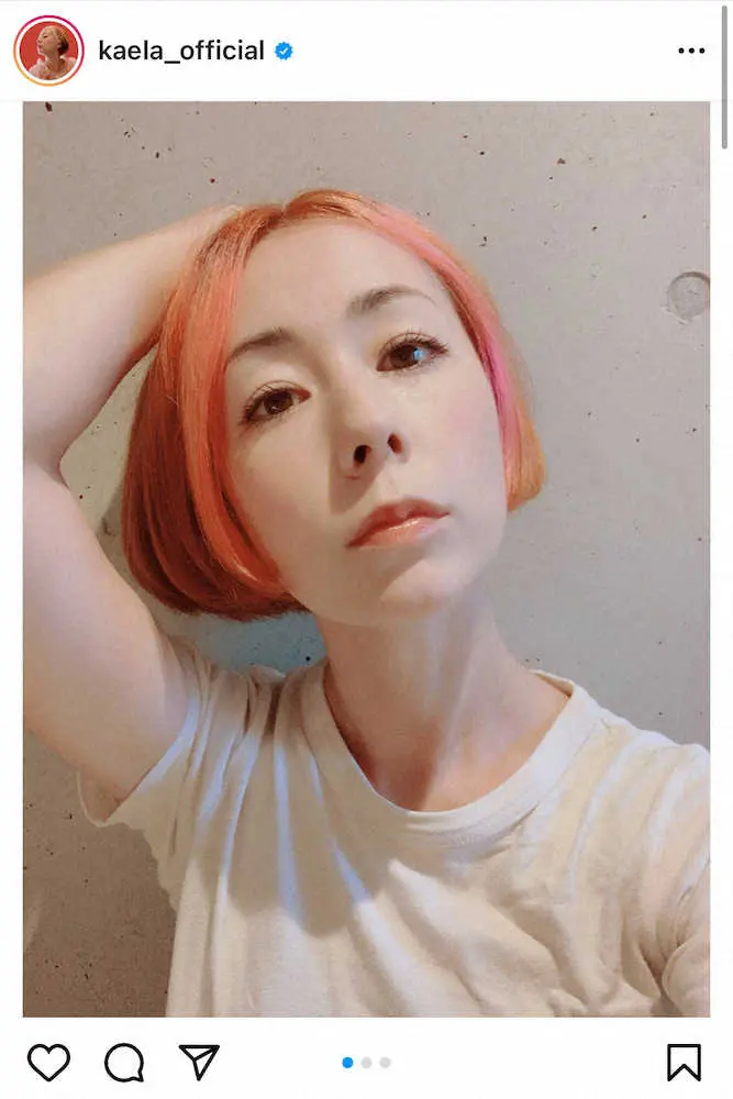 【画像・写真】木村カエラ　“お家セルフカラー”新ヘア披露にファン感嘆「自分で染めたの!?すご」「センスの塊」
