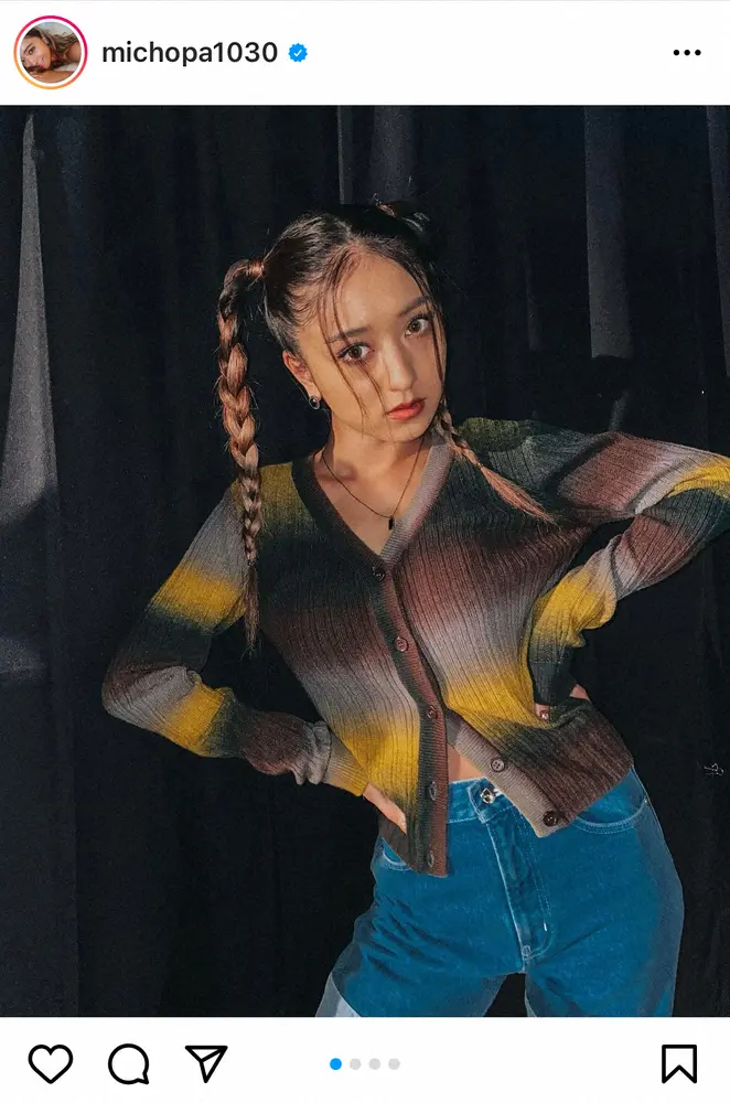 【画像・写真】みちょぱ　「珍しく高めツインでした」三つ編みヘア披露！　ファン「可愛い」「カッコいいし美しい」