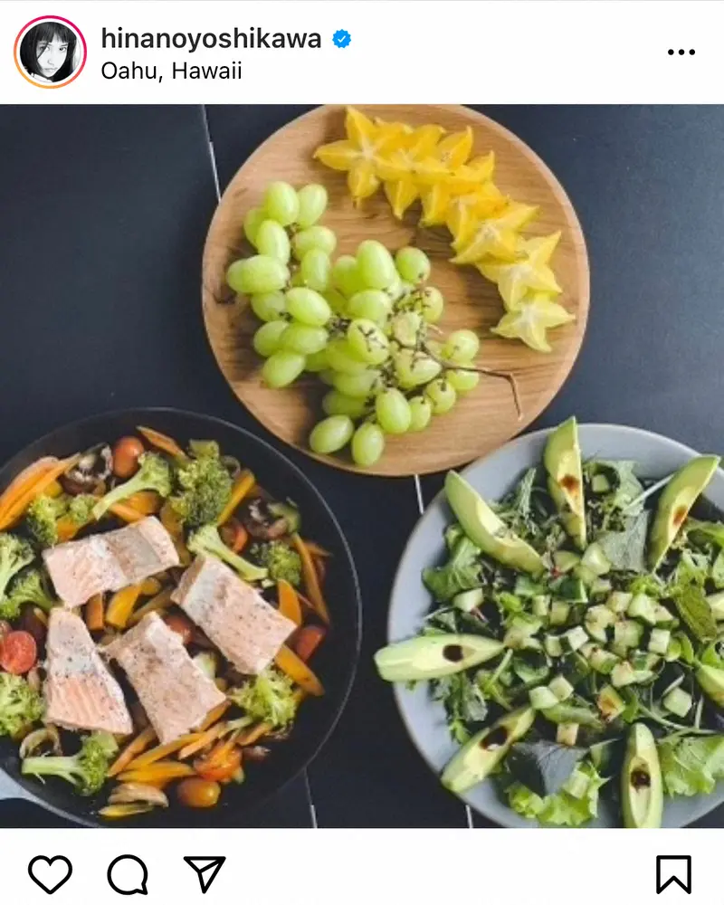 【画像・写真】吉川ひなの　ハワイでの彩り豊かなブランチ披露　ファン「ヘルシーで美味しそう」「お野菜たっぷり」
