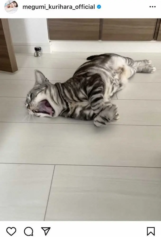 【画像・写真】栗原恵さん公式インスタグラム（＠megumi＿kurihara＿official）より